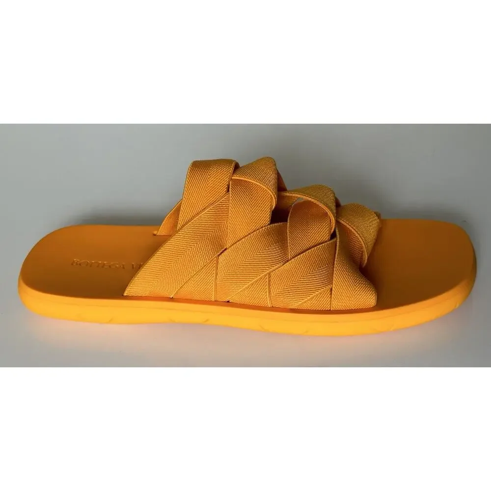 NIB $790 Bottega Veneta Intrecciato Starfish Tangerine Sandals 9 US (42) 651402